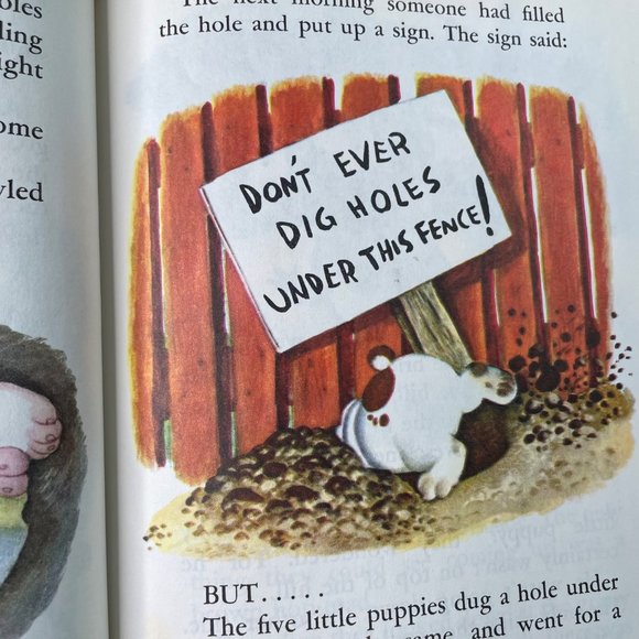 The Poky Little Puppy Little Golden Book Classic 1982 Childrens Story Book u - Picture 7 of 8